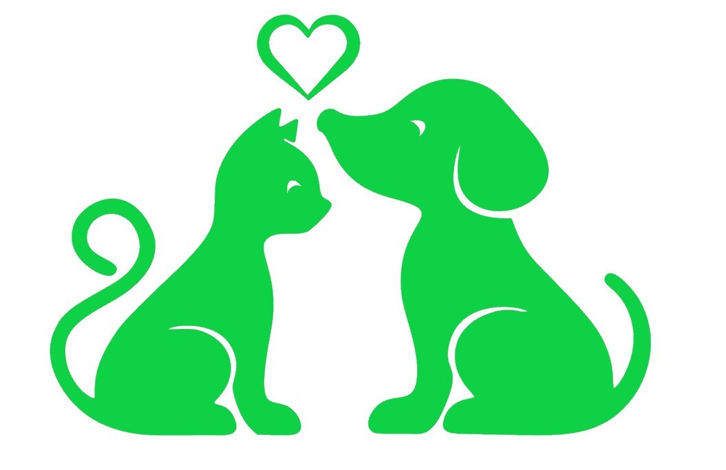 CAT DOG PET LOVE, Decal Stickers for Cars, Windows, Laptops, Wall, Tablets