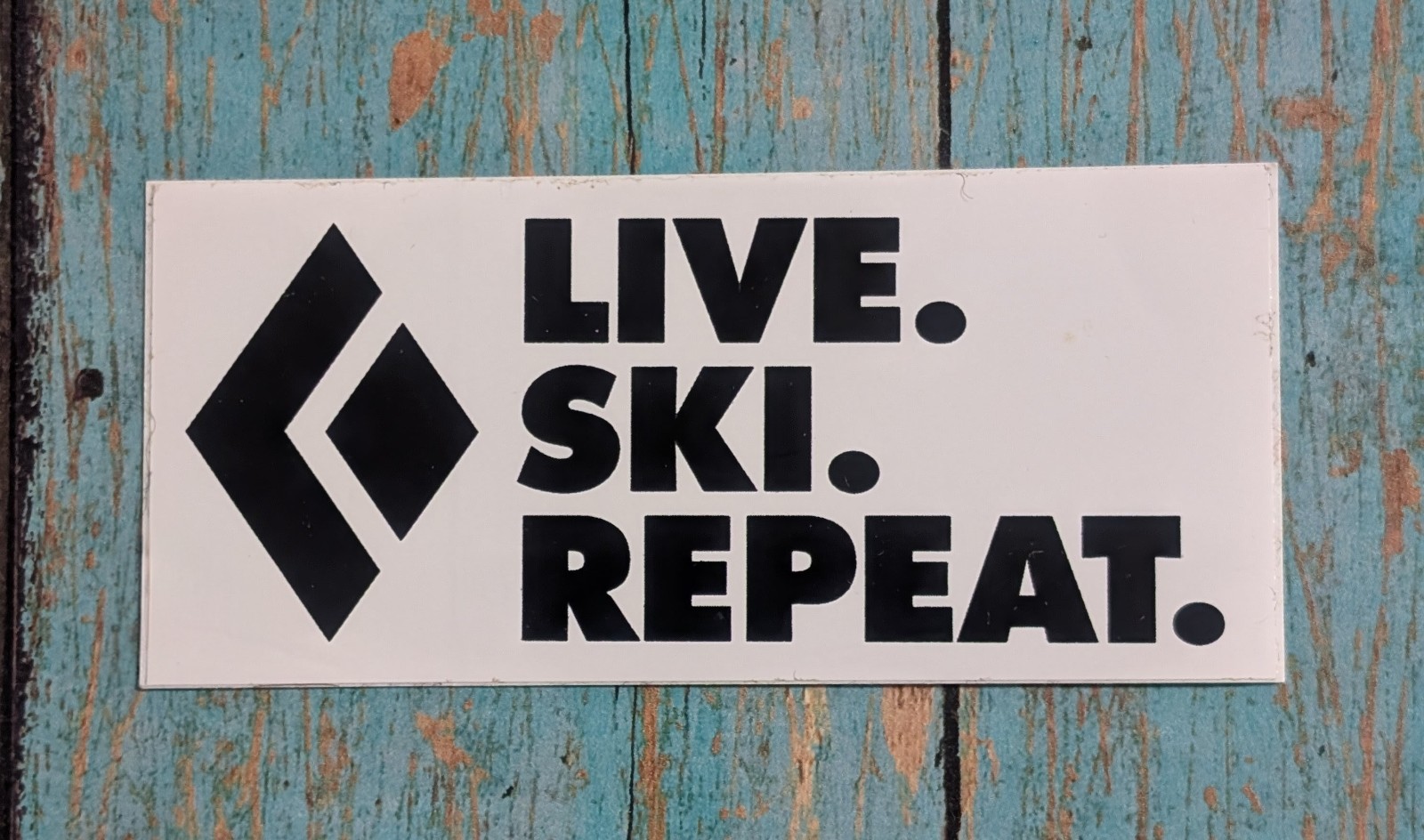 Black Diamond Live. Ski. Repeat. Sticker – Mountain Hiking Climbing Skiing Gear