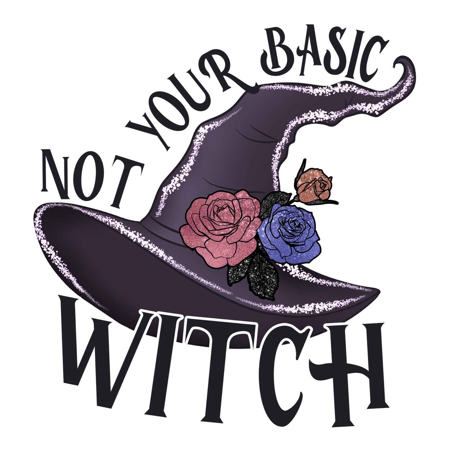 4” Basic Witch Hat Sticker Halloween Fall Funny Spooky Trick Or Treat Scary