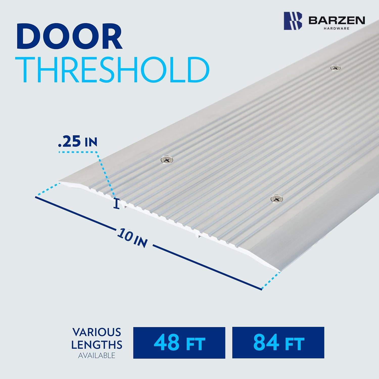 Aluminum Door Threshold Ramp – 10" x 48" ADA Compliant Wheelchair Access