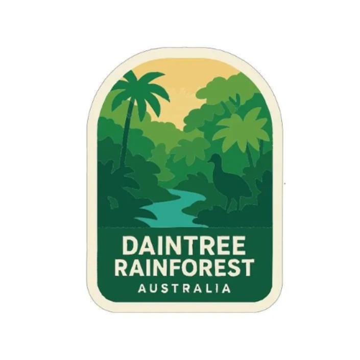 Daintree Rainforest Australia Iron On Heat Transfer Vinyl HTV Die-Cut Symbolic