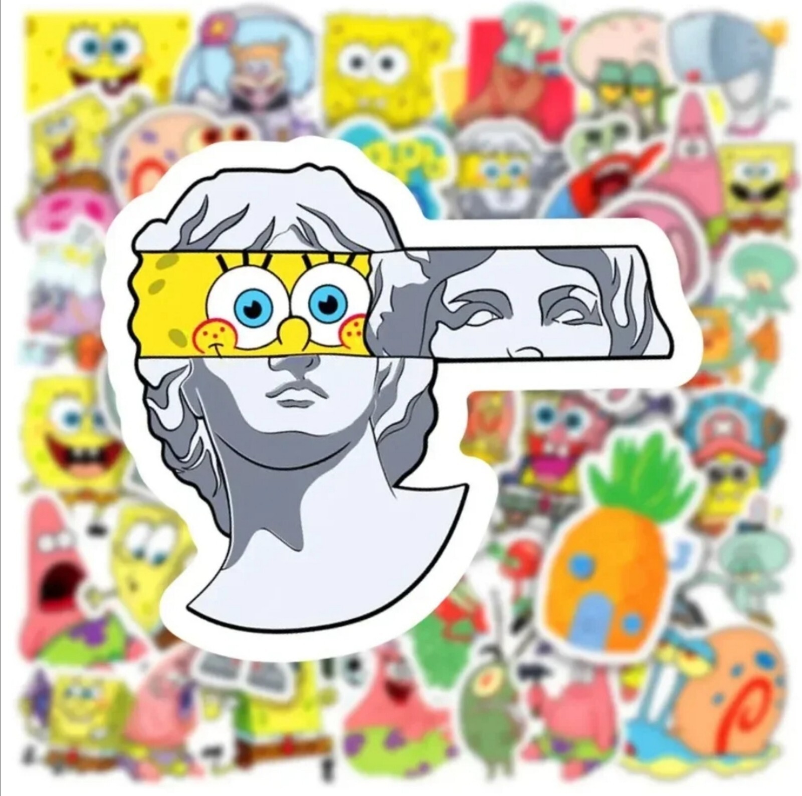 20 PCS Kids Cartoon TV Show Sponge Water Pineapple Sea Stickers BRAND NEW