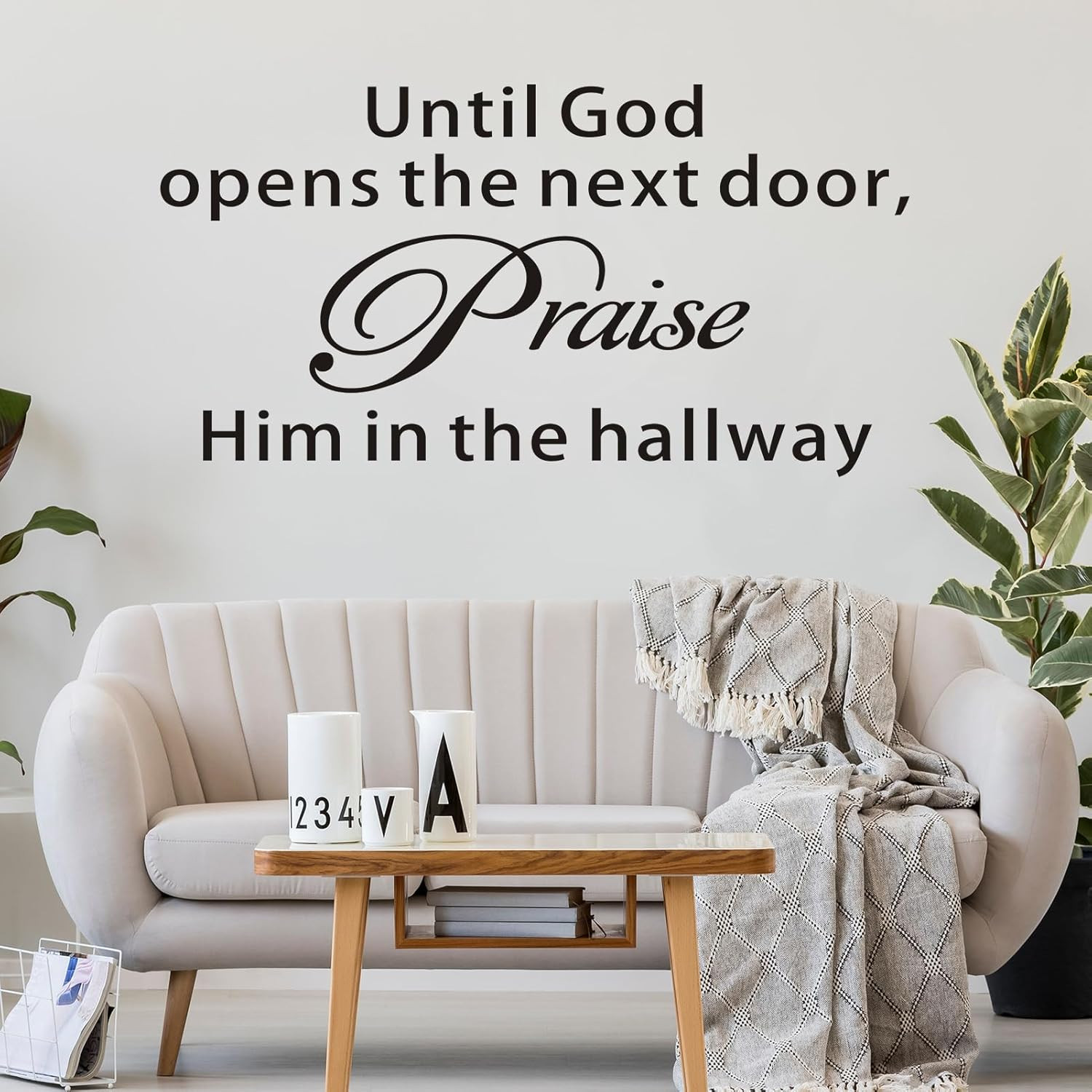 Bible Verse Wall Stickers for Bedroom: Christian Quotes Inspirational Vinyl Art