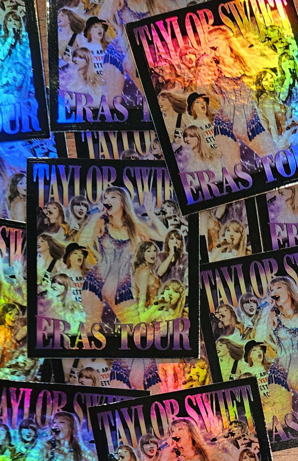 Taylor Swift Holographic Sticker Eras Tour 2.5"x3.5" Weatherproof