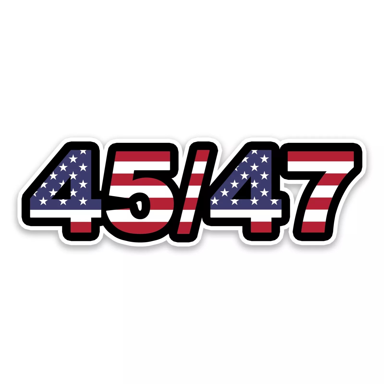 Trump American Flag Donald 2024 President MAGA Car Decal/Sticker 02