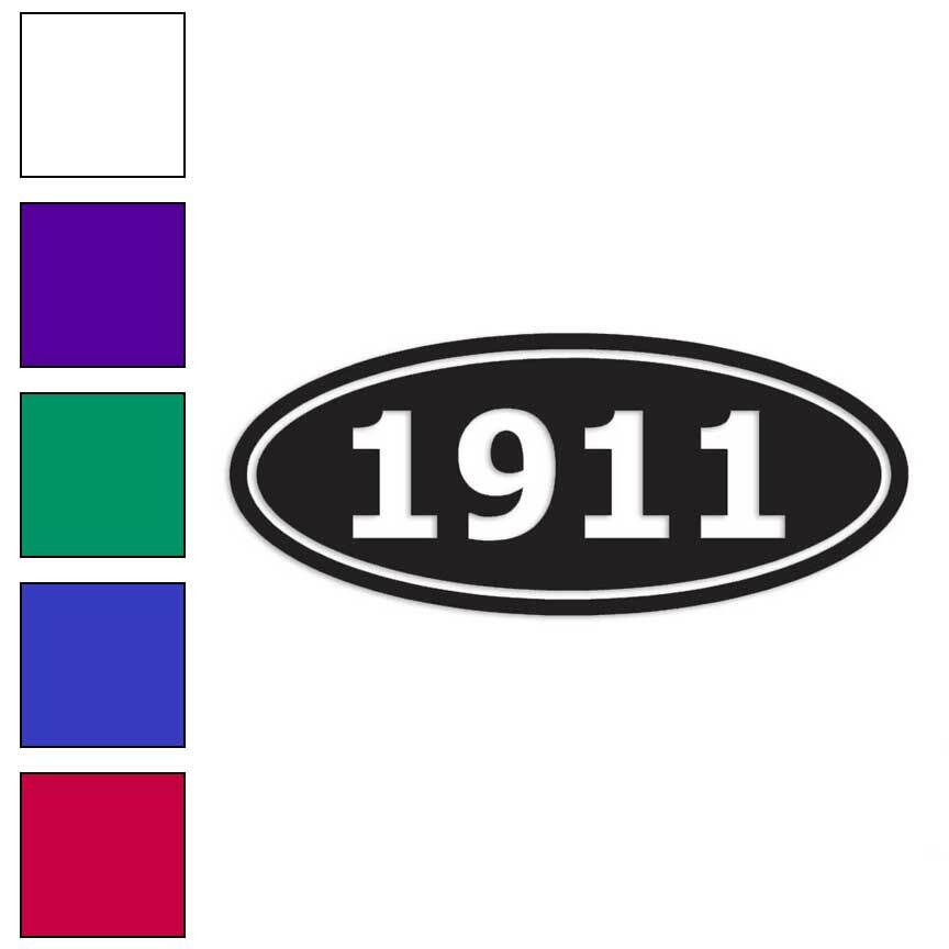 1911 M1911 Automatic, Vinyl Decal Sticker, Multiple Colors & Sizes #4