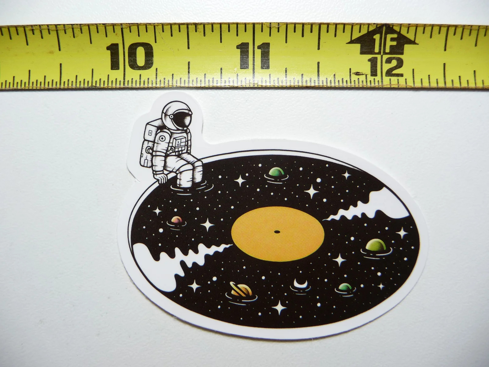 ASTRONAUT UNIVERSE POOL LP RECORD MUSIC SMALL STICKER DECAL BAND SONGS MUSICIAN