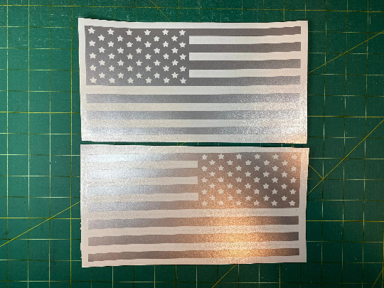 American Flag Vinyl Decals Set of 2 L&R