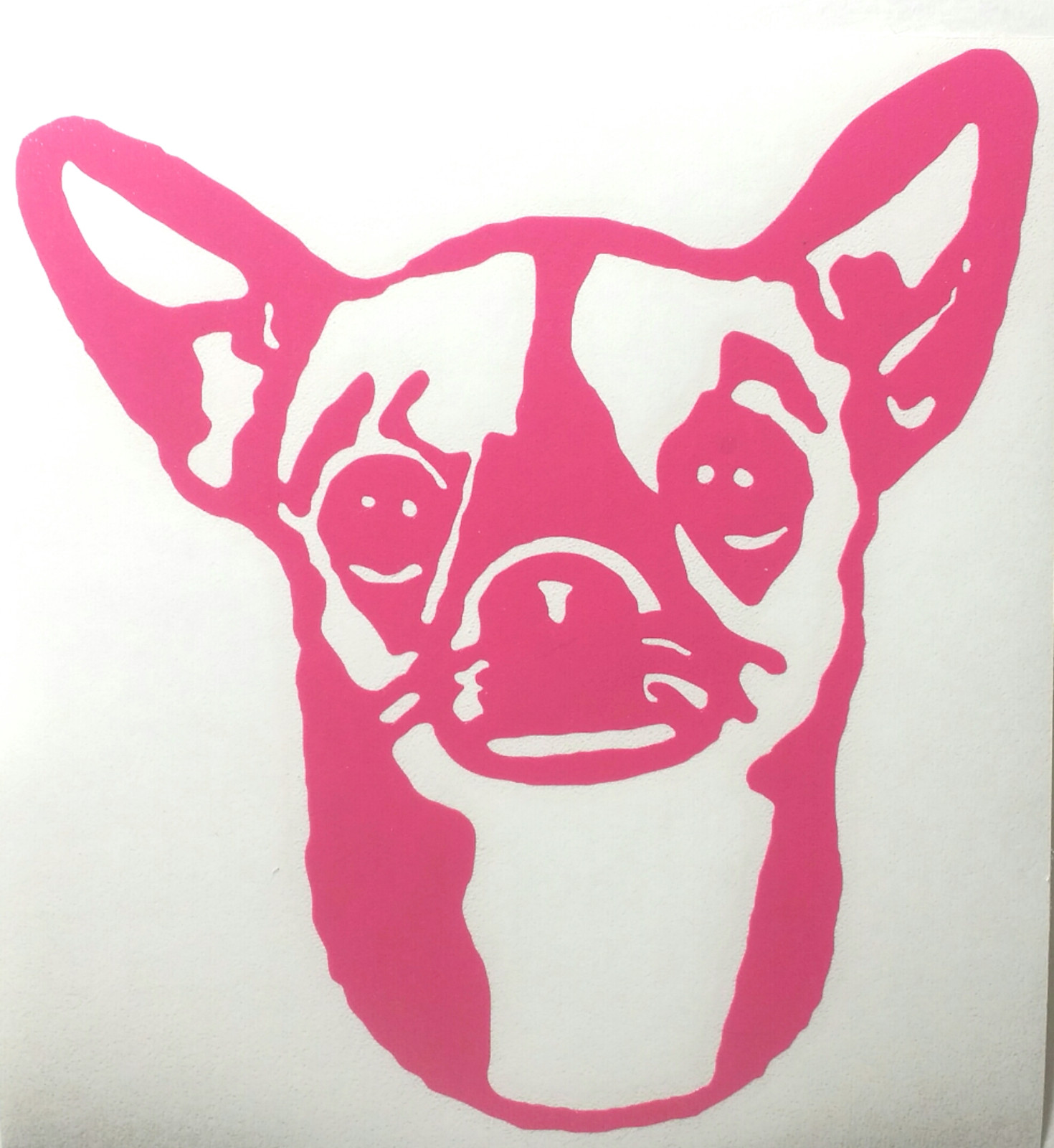 PERSONALIZED DOG'S NAME-CHIHUAHUA/VINYL DECAL STICKER 5 1/2 Inch