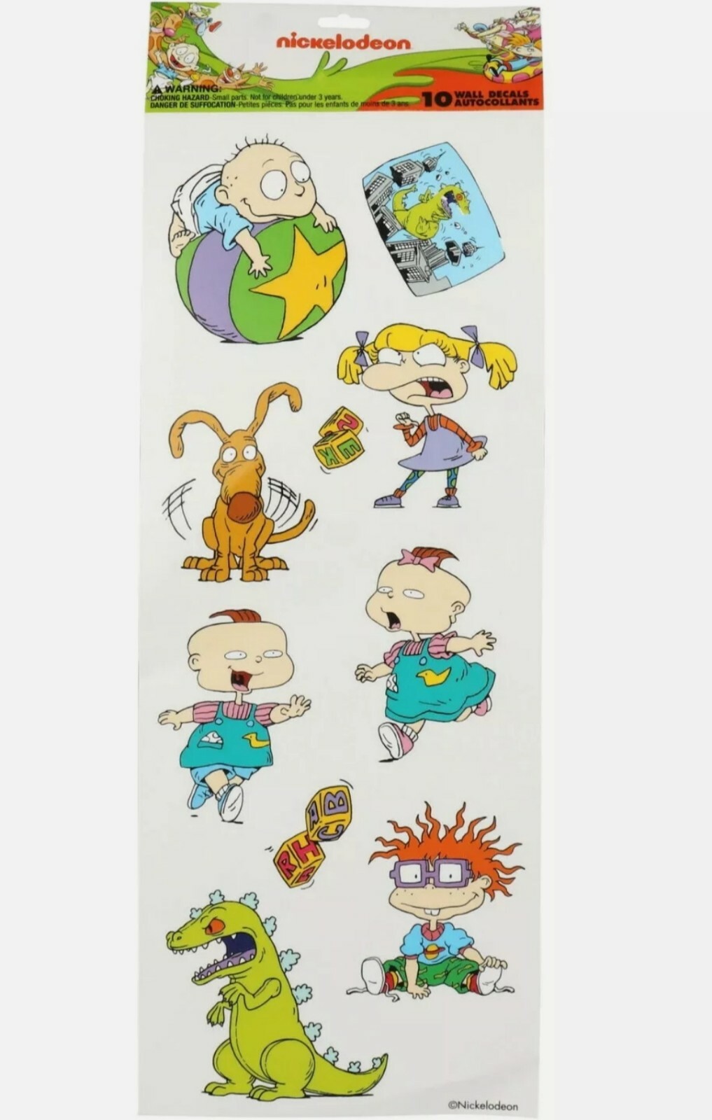 Rugrats Wall Decals Sheet Of 10 Stickers
