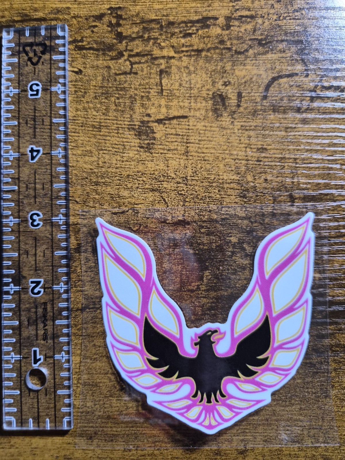 Pink UV DTF Decal Sticker waterproof USA NOT VINYL