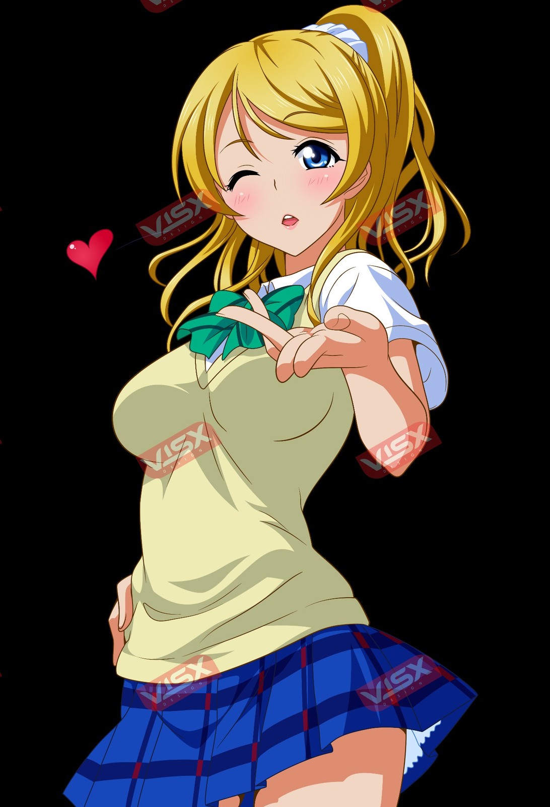Eli Ayase 2 Love Live Anime Bumper Sticker Peeker Car Decal Waifu Vinyl Aqua