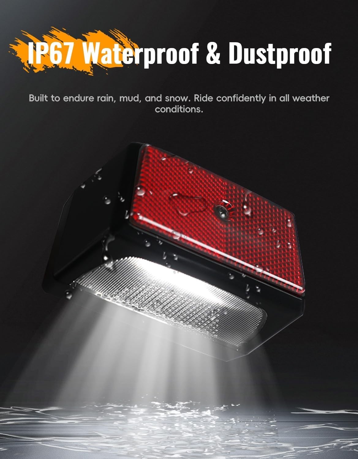 LUXEMOTO LED License Plate Light for Can-Am Spyder F3 All Models Red