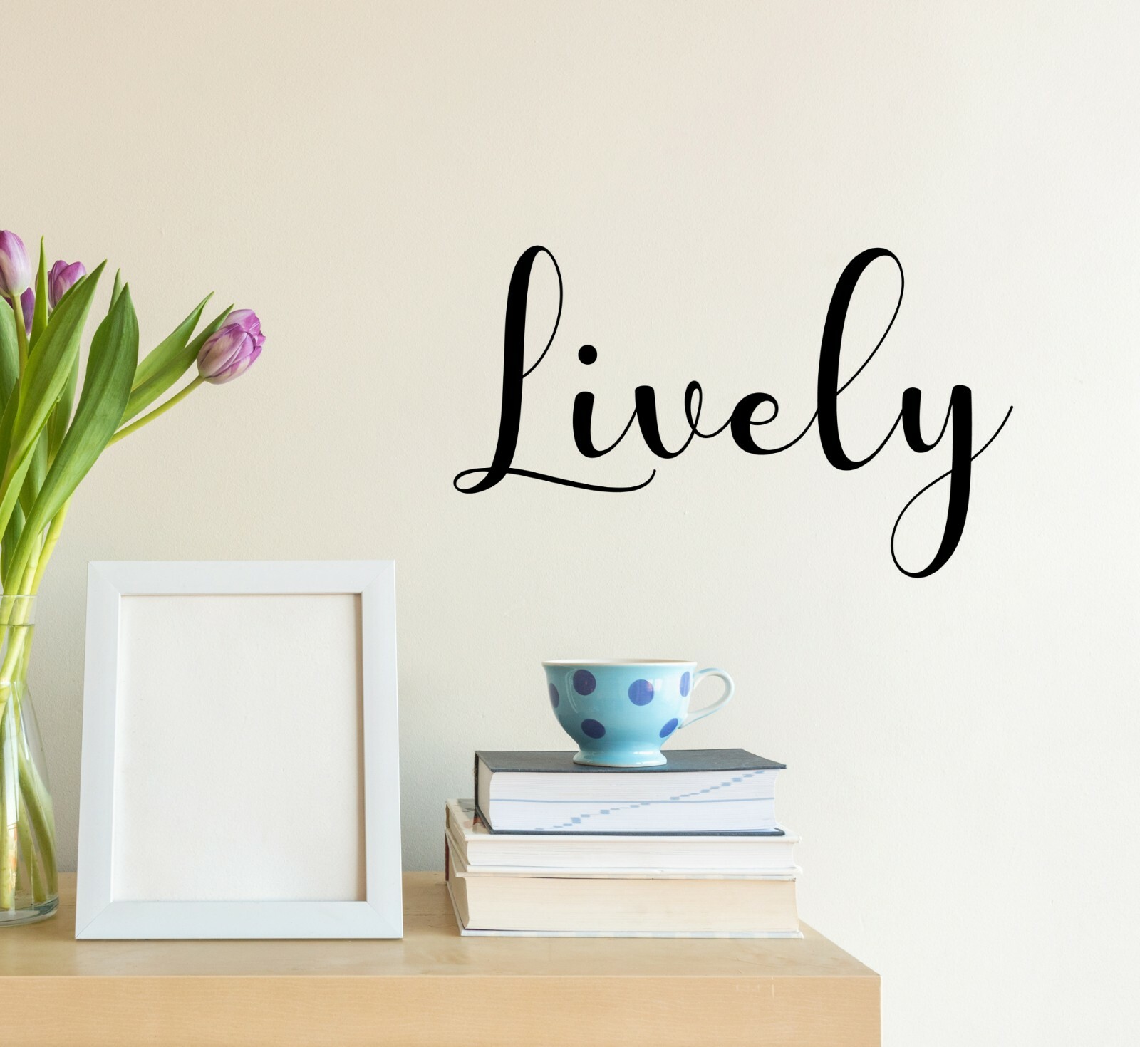 Wall Decal Lively Motivation Positive Interior Vinyl Decor Black gz524