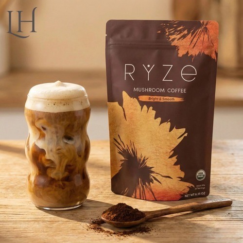 RYZE Mushroom Coffee USDA Organic with 6 Adaptogenic Mushrooms 30 servings New
