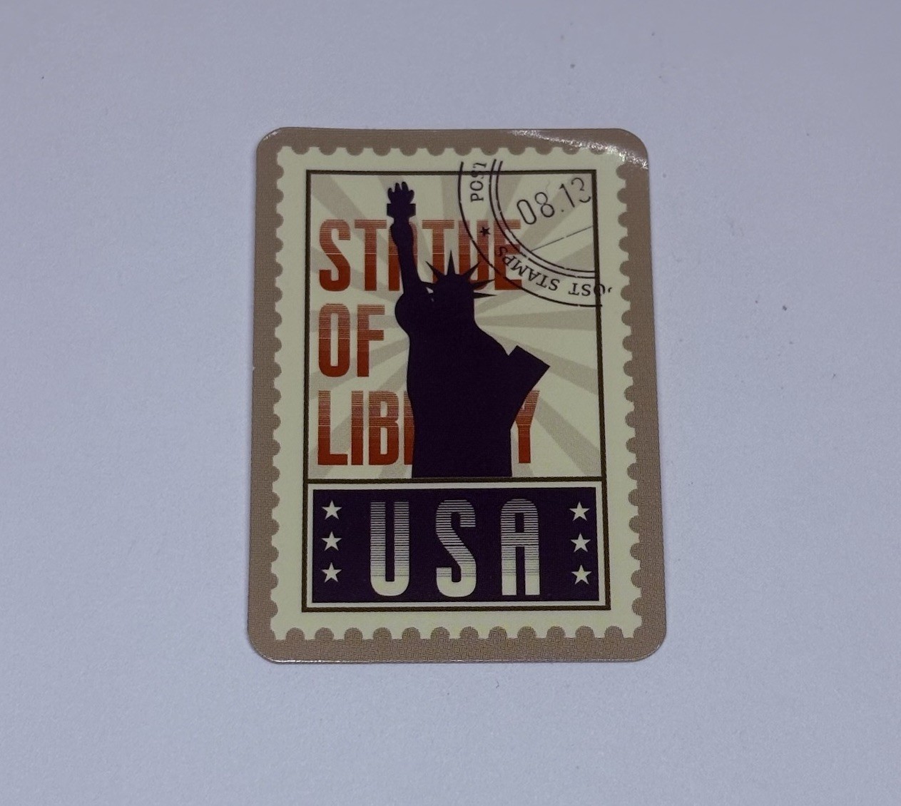 Statue Of Liberty Postage Stamp Novelty Sticker Vinyl Decal Travel Cool Art Tc9