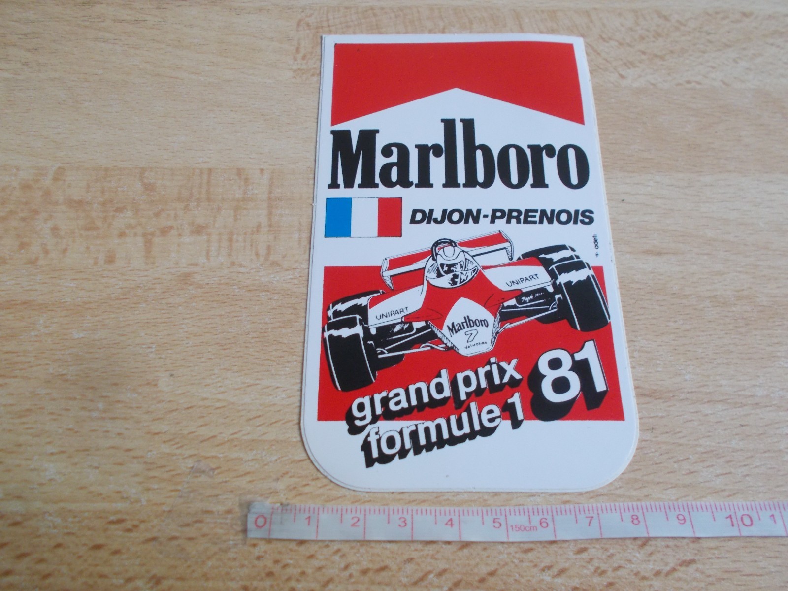 Sticker Marlboro – Grand Prix Formula 1 1981 – Dijon-Prenois