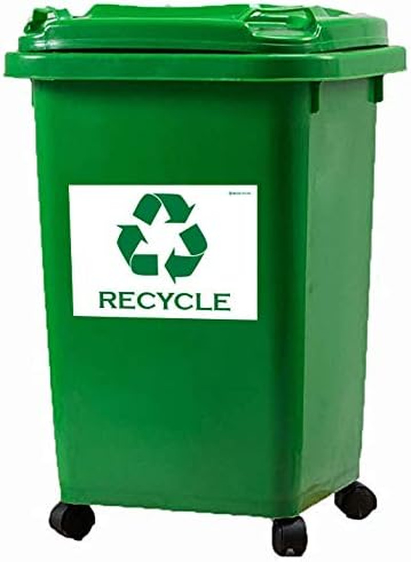 IGNIXIA Pack of 02 Recycle Sign Decals Self Adhesive – Recycling Stickers Large