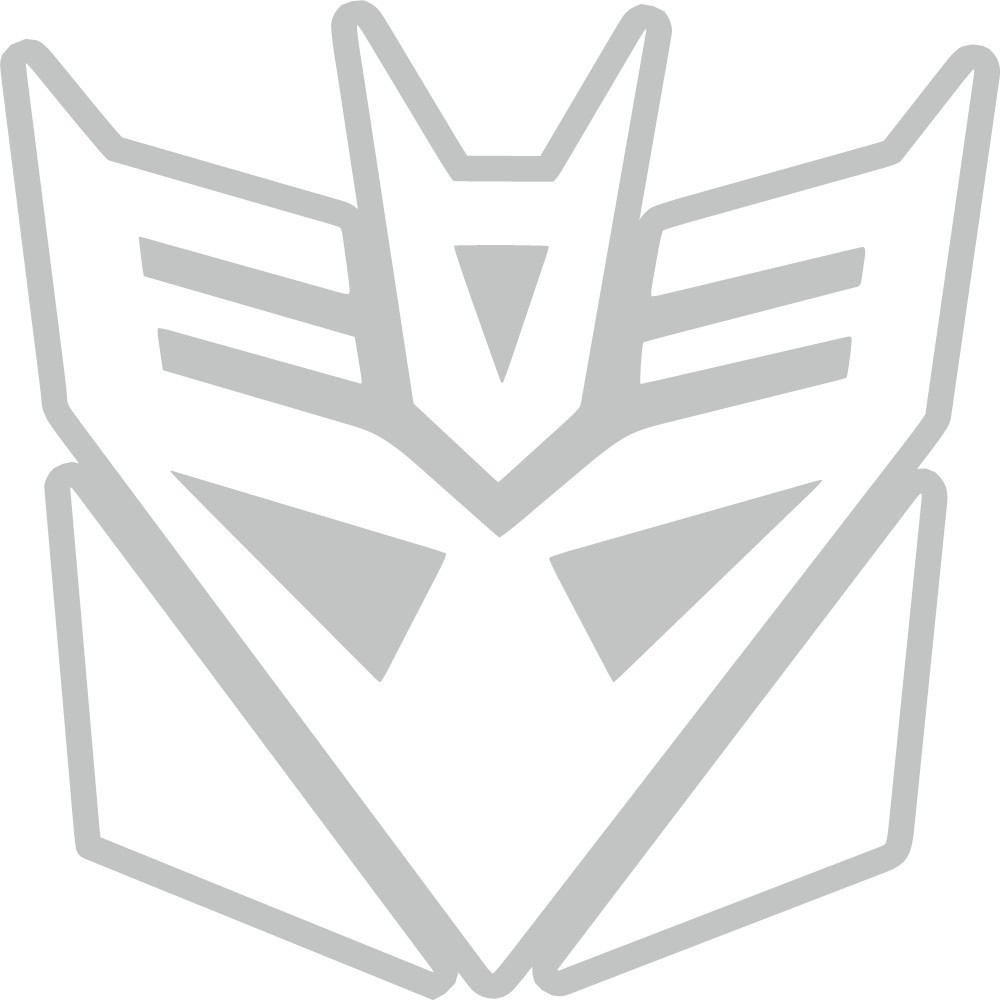 Outlined Transformers Decepticon Decal Vinyl Sticker laptop helmet window wall