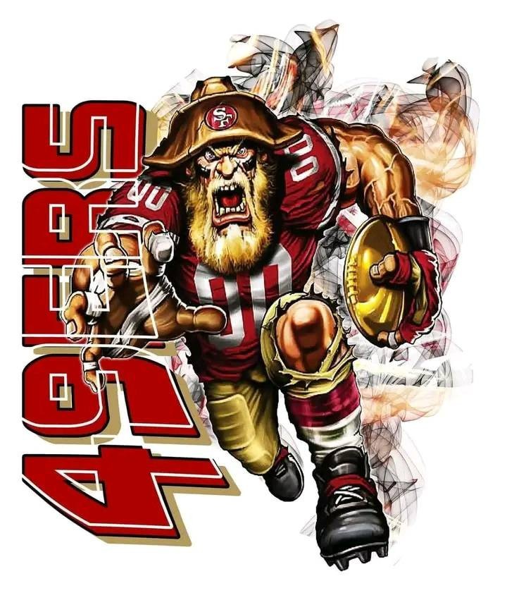 49ers Football Sticker Vinyl Sticker Decal Laptop Wall Mirror Cup Tumblr Locker