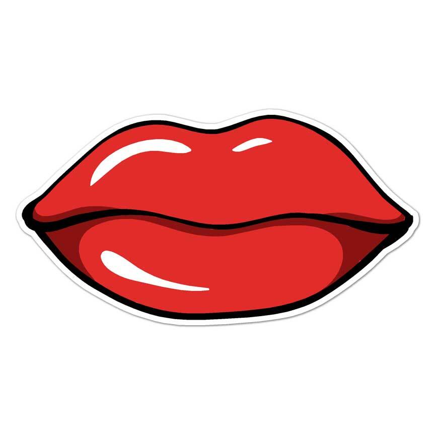 Lips Smile, Vinyl Decal Sticker, Indoor Outdoor, 3 Sizes, #7610