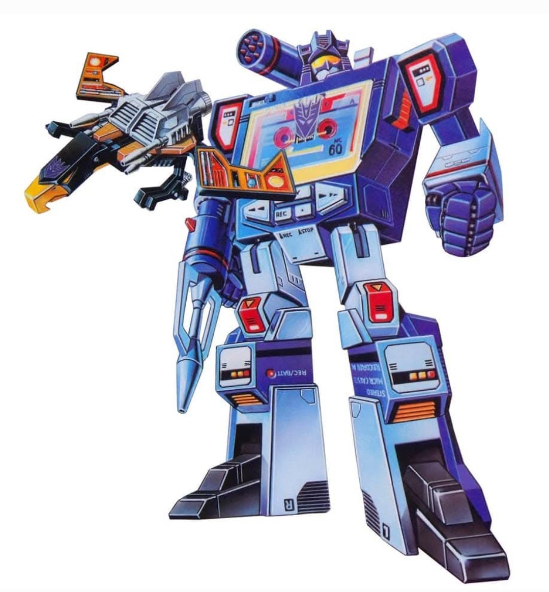 TRANSFORMERS SOUNDWAVE VYNIL STICKER DIE-CUT