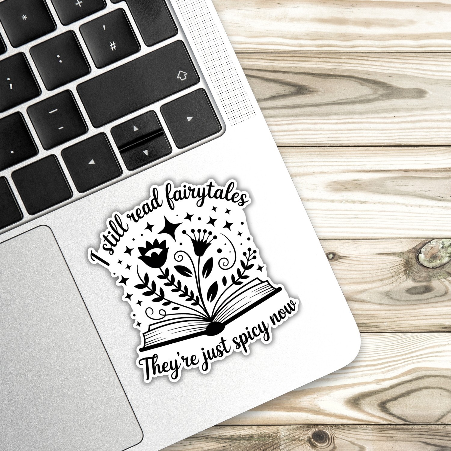 Spicy Fairytale Reader Stickers: Booktok Laptop Decals – 4 Pack