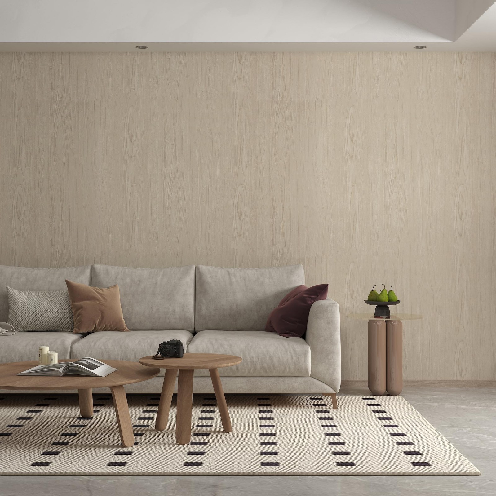 16"x118" Beige Wood Grain Contact Paper Self Adhesive No Bubbles Light Oak Fa…