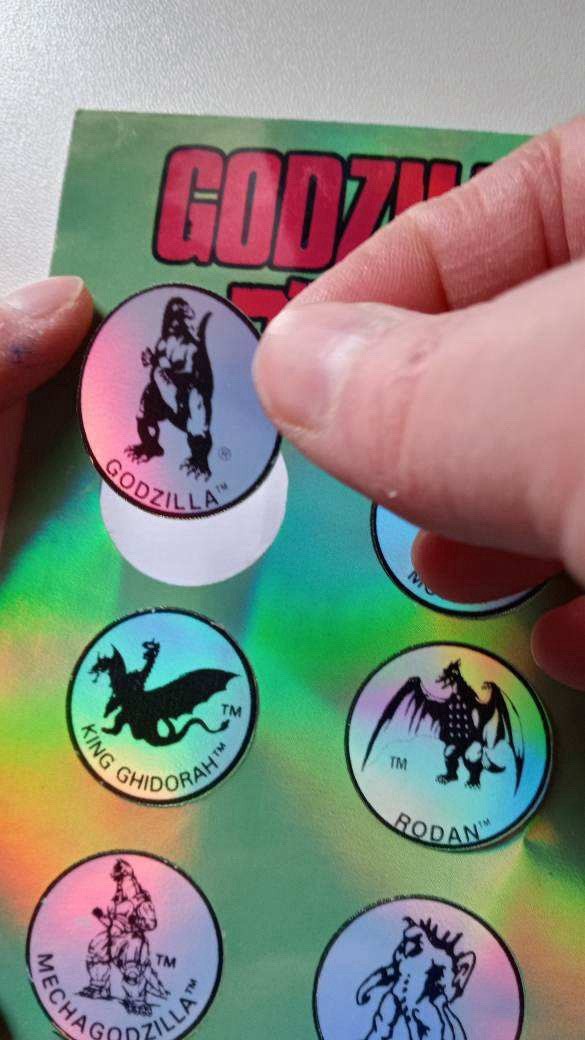 Classic Godzilla Logo 6 Sticker Two Pack