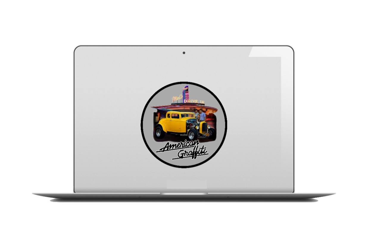 Movie – American Graffiti 4" Vinyl Decal Handmade Vehicle Decor Laptop Cooler 26