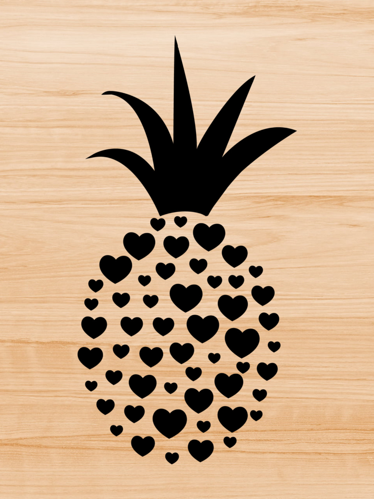 Decal Vinyl Car Truck Sticker Pineapple Love Hearts – You Pick Size & Color