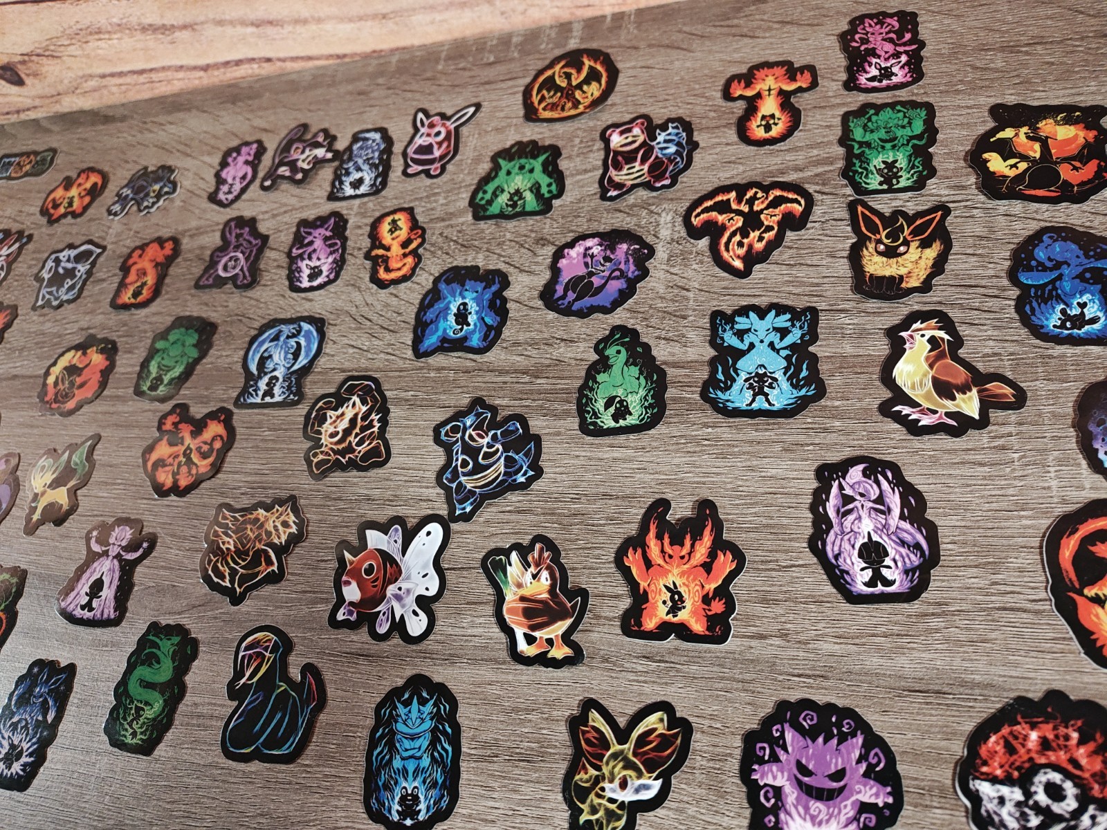 Pokemon Sticker Bundle Pack Decal – Neon – US Seller 60Pcs