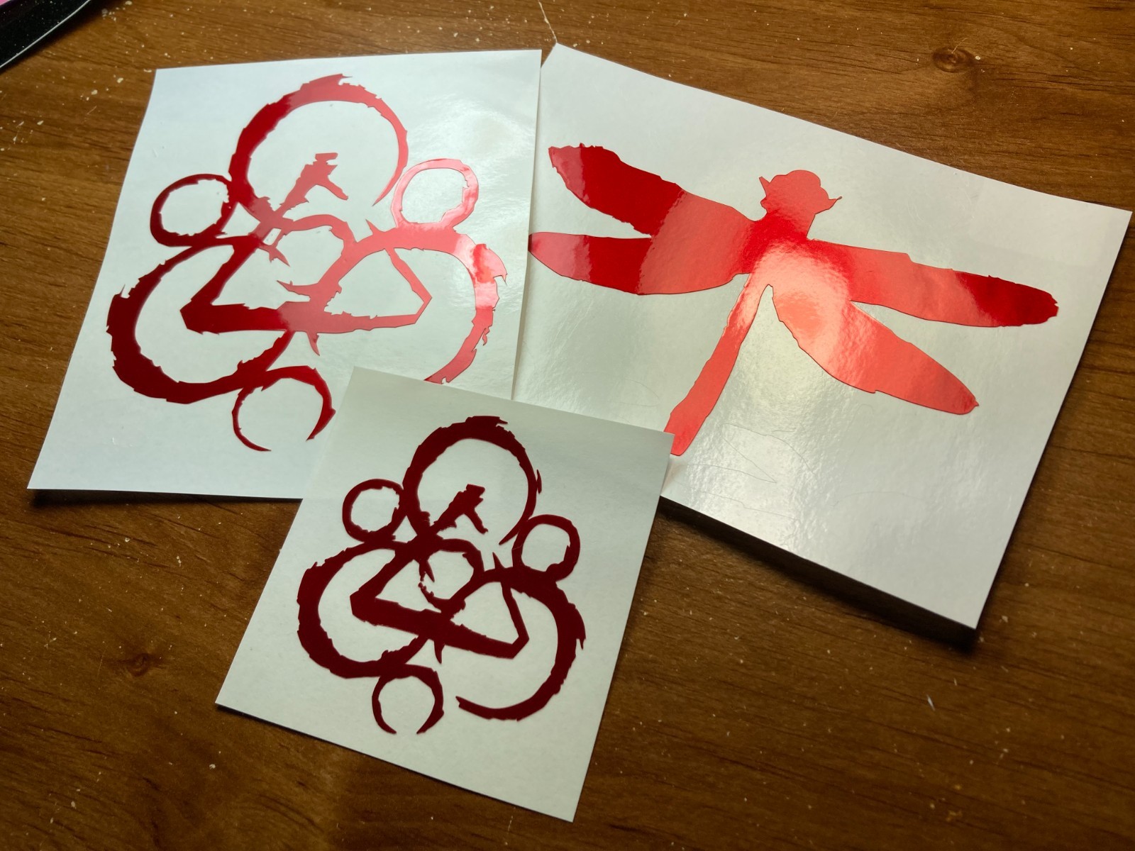 Coheed And Cambria Red Satin Vinyl Car Laptop Decal SET | 3 Stickers