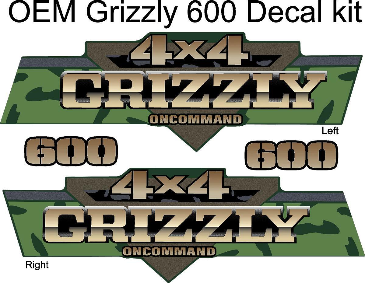 1998 1999 2000 Yamaha Grizzly 600 4×4 Decal Graphics Sticker Emblem Kit Set