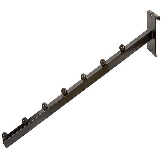 Econoco BLK/7B Black 7-Ball Square Tubing Waterfall for Grid Panel (Pack of 24)