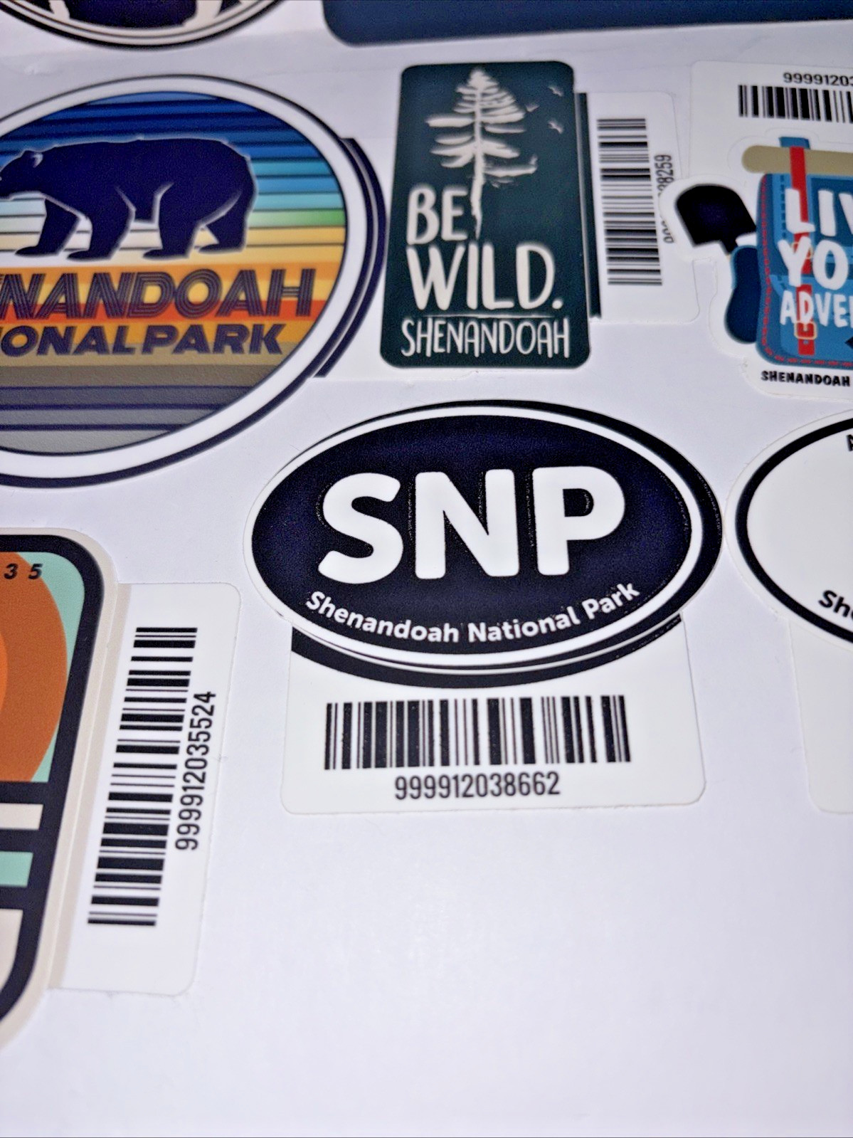 Travel Sticker Lot Of 9 Virginia Shenandoah National Park Appalachian Trail