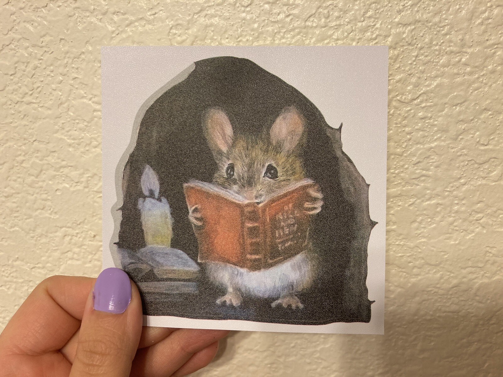 Realistic Mouse Hole Wall Sticker – Free Shipping