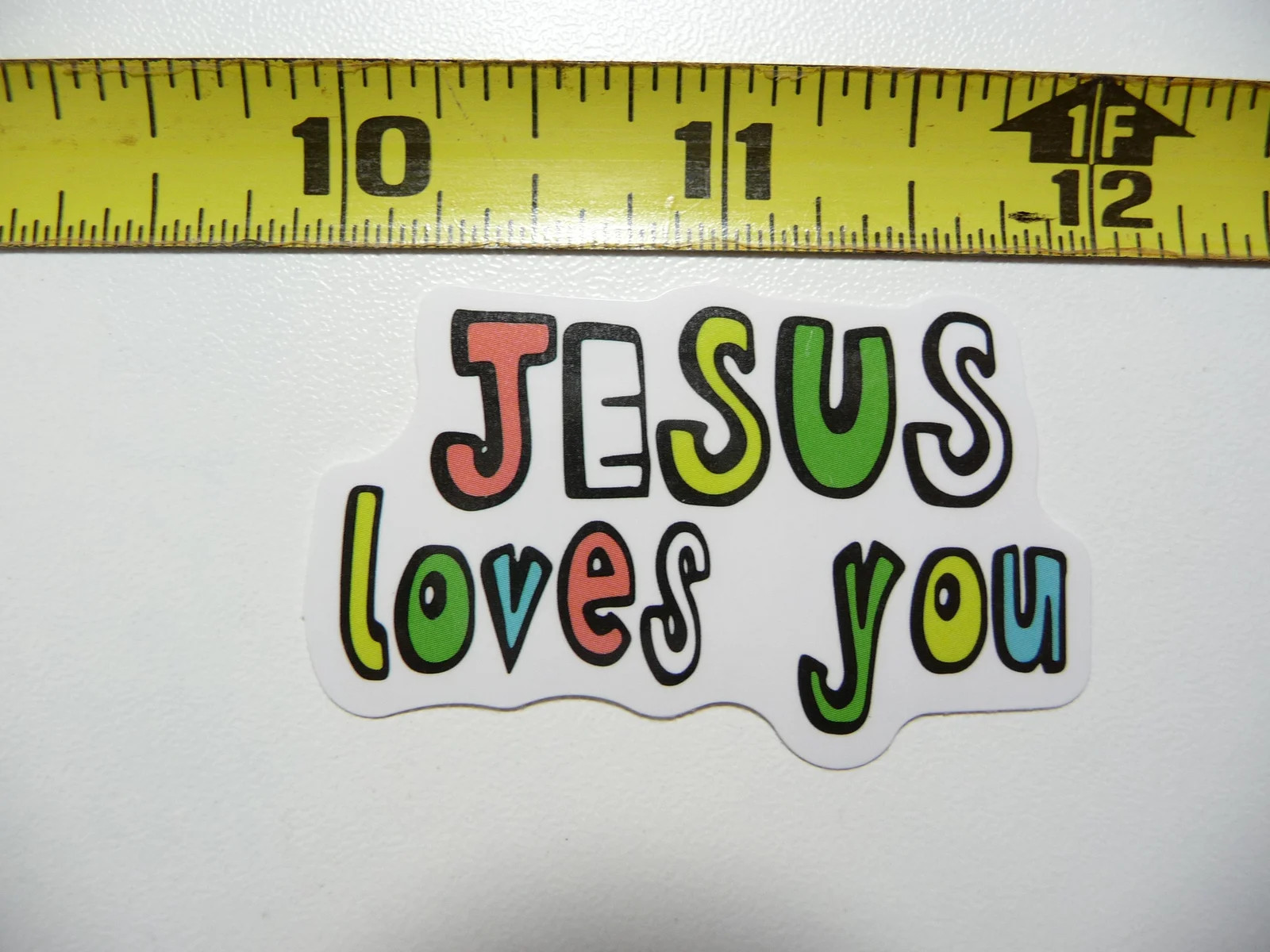JESUS LOVES YOU MULTI DESIGN SMALL STICKER DECAL FAITH CHURCH CHRISTIAN BELIEF