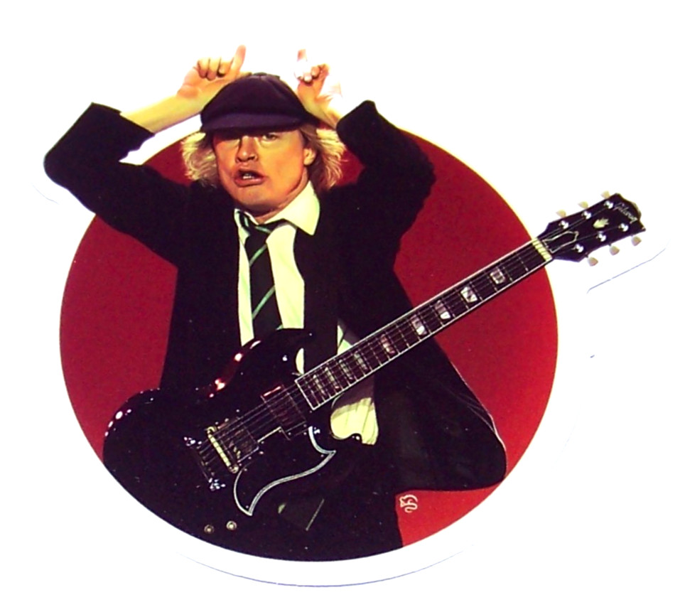 ACDC – Angus Die Cut Sticker Decal Music Band Rock Metal AC/DC