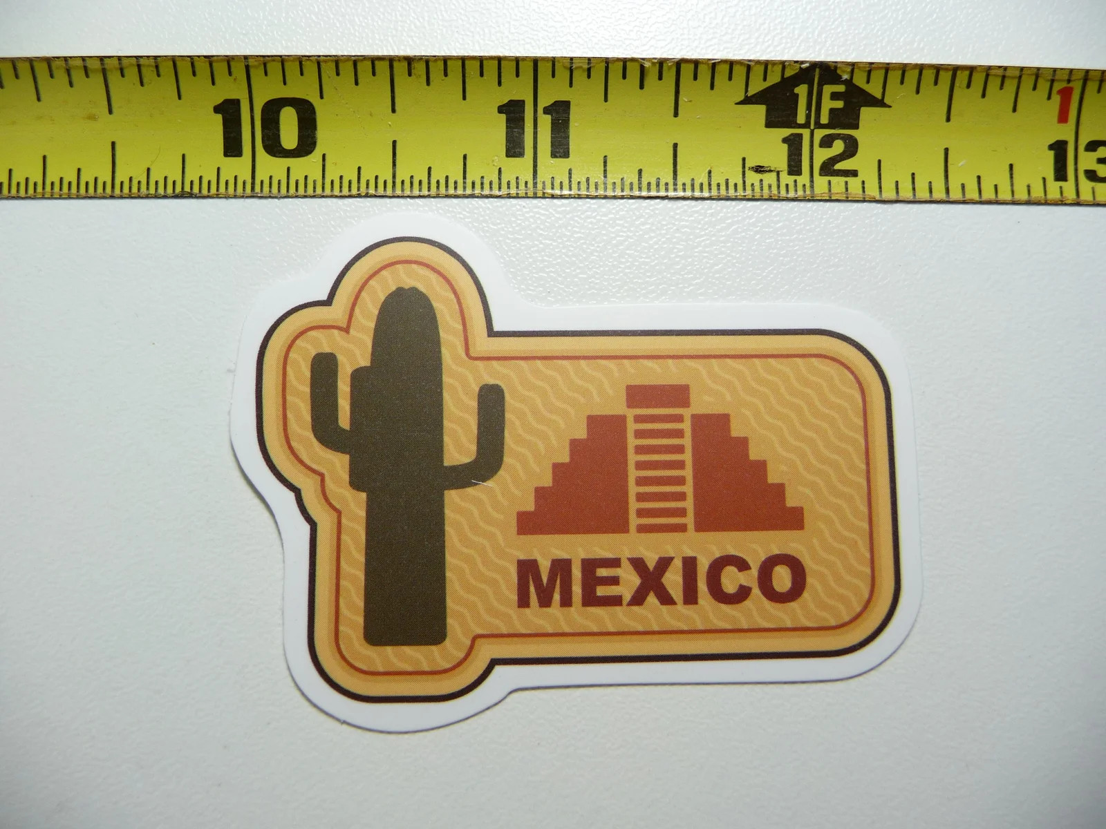 PYRAMID KUKULKAN MEXICO SMALL STICKER DECAL MINI TINY TRAVEL POSTER TOURISM