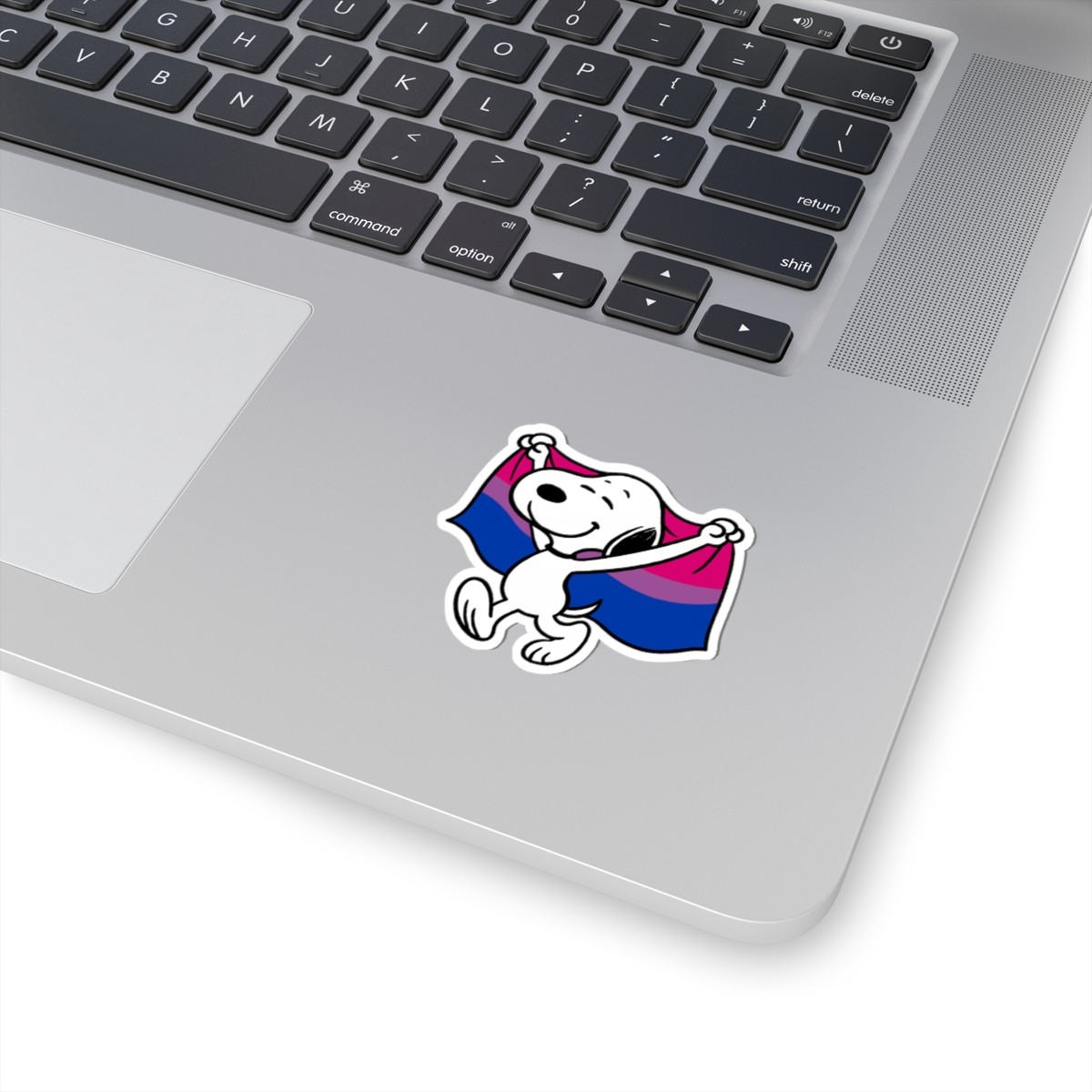 Snoopy Bisexual Flag Kiss-Cut Sticker | LGBT Pride Peanuts Decal
