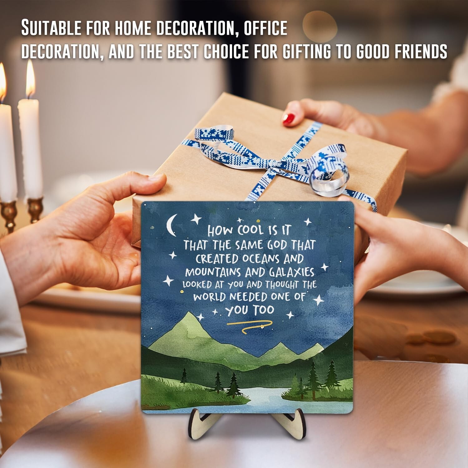 Motivational Quotes Wooden Plaque Sign, How Cool Is It That The Same God Wood…