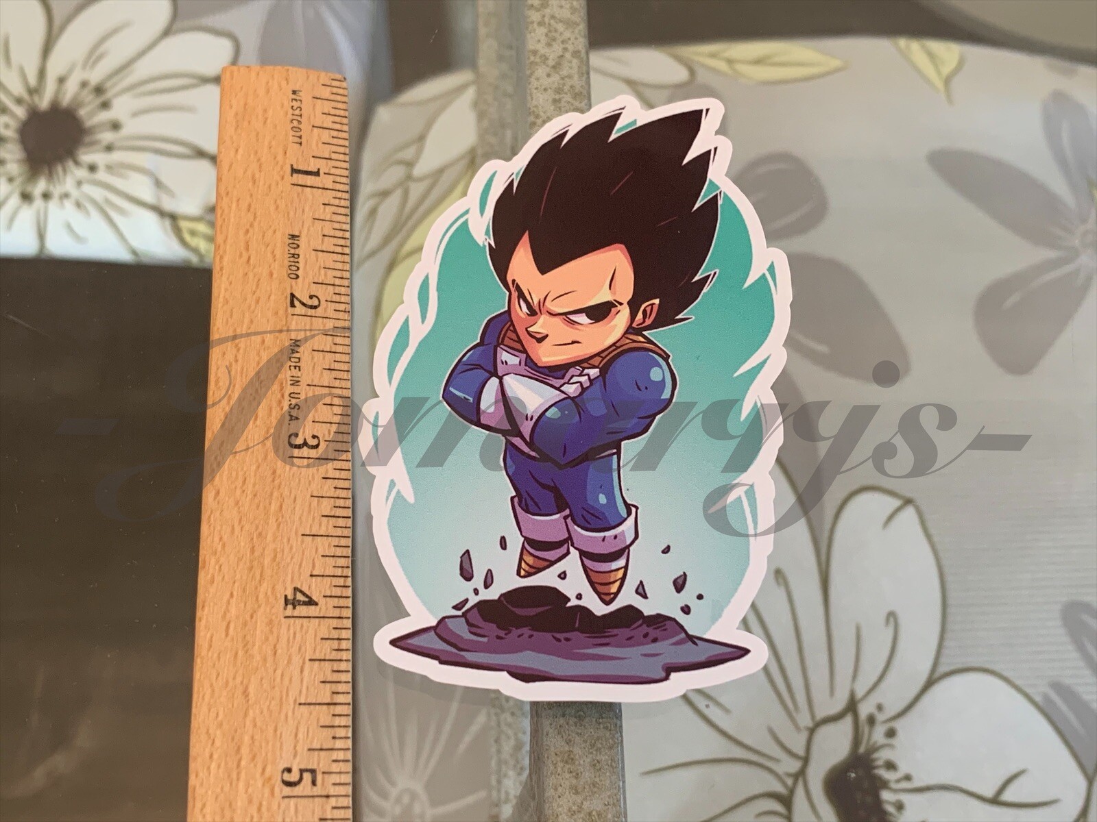 Dragon Ball Z – Anime – Prince Vegeta Chibi Custom Sticker Decal Sign manga