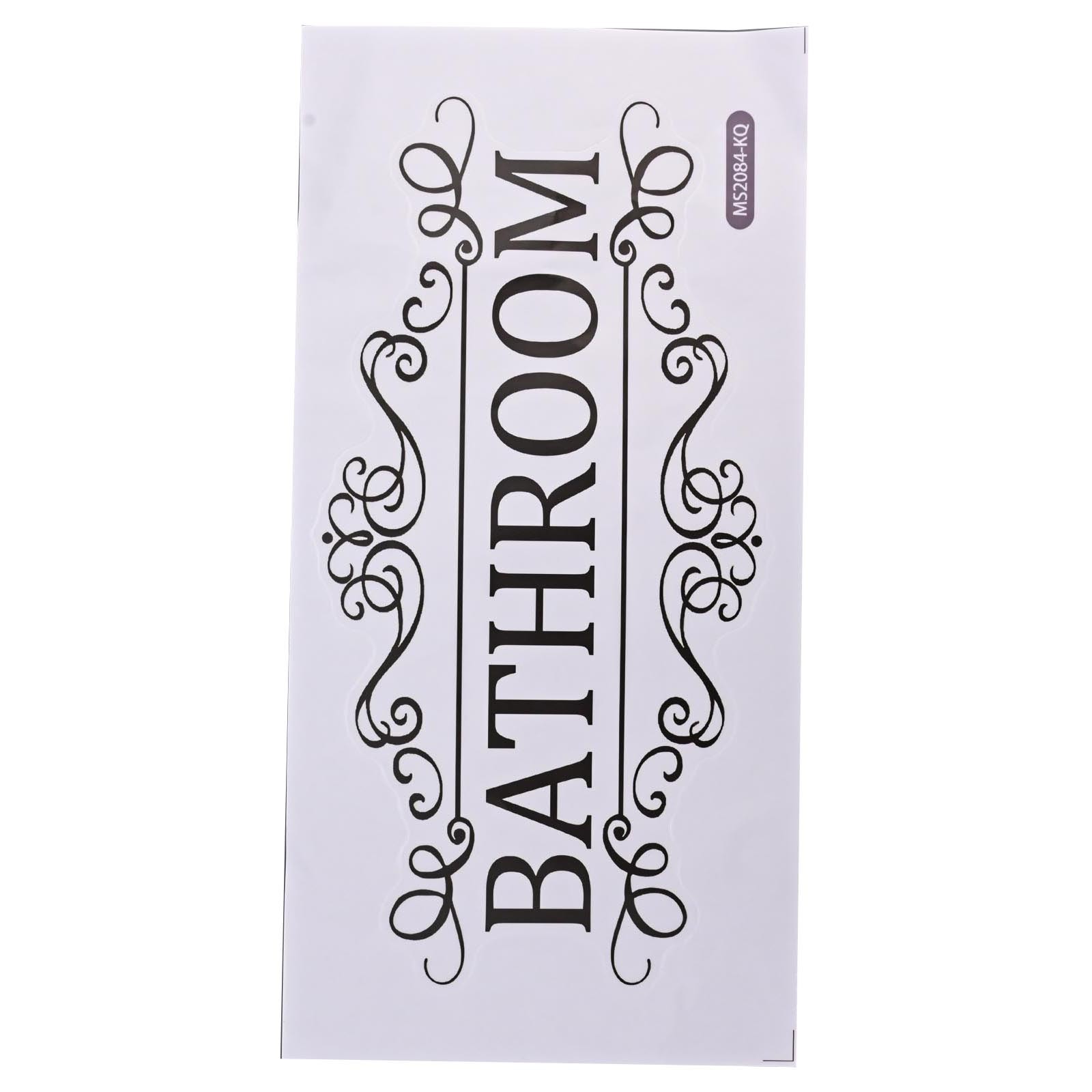 Bathroom Door Sign Lanel Sticker Decorative Sticker For Bathroom Toilet