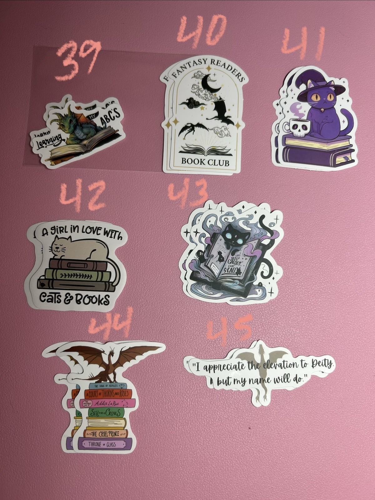 Cats And Animals Reading Books Stickers