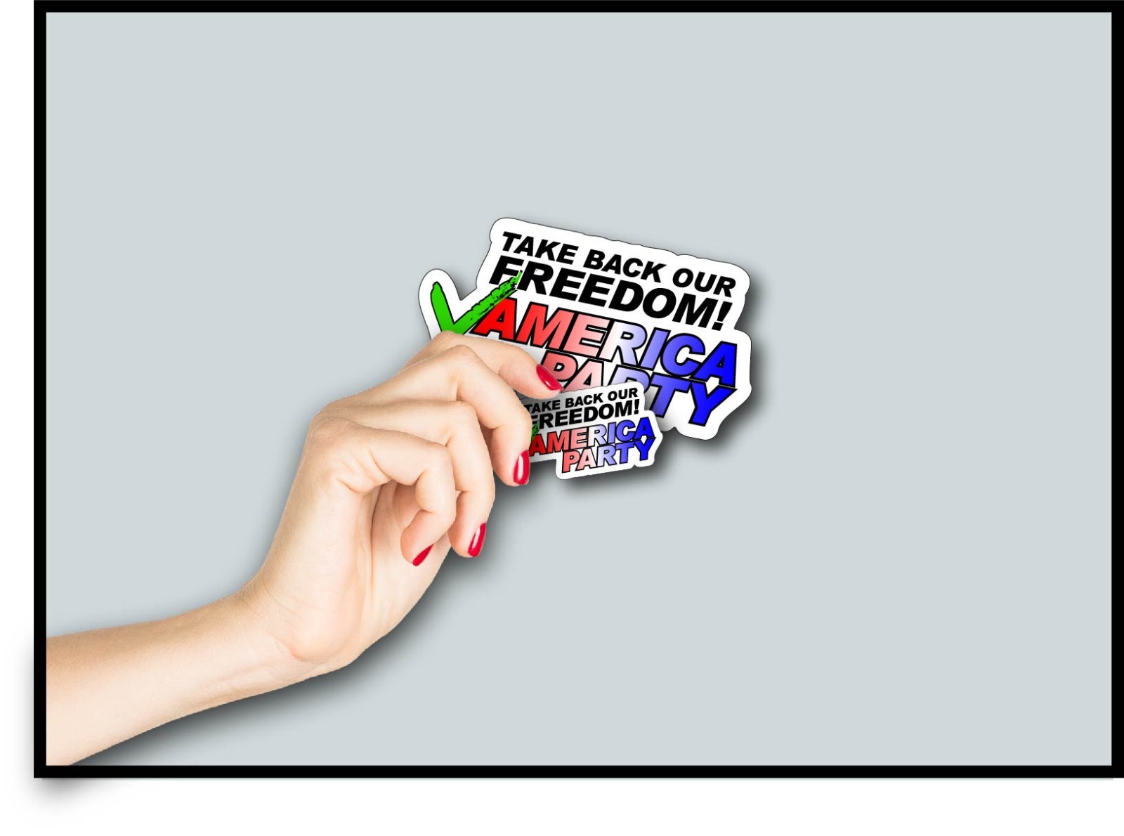 America Party Decal Sticker Take Back Our Freedom Vote American Third Parties