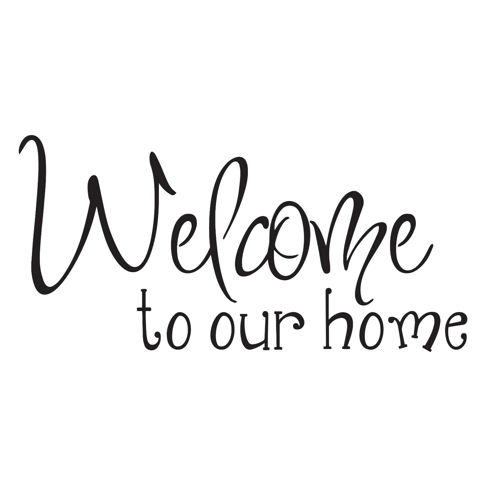 Wall Decal Welcome Home Living Room Interior Vinyl Decor Black gz564