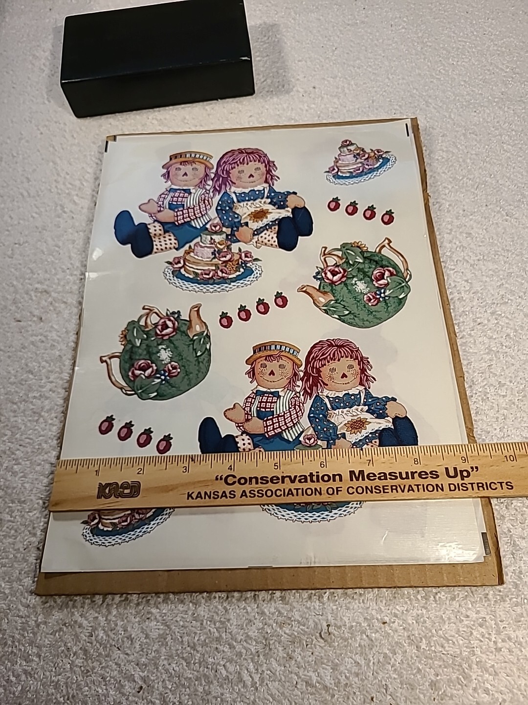 LOT OF 3 Springs Art Works Decorative Transfers Raggedy Ann & Andy