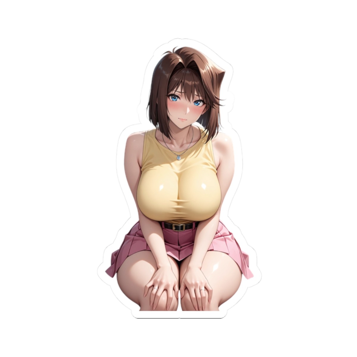 Cute Anime Waifu Sticker (BuyMoreFromMyShopSaveMore) Tea Gardner Fan Art