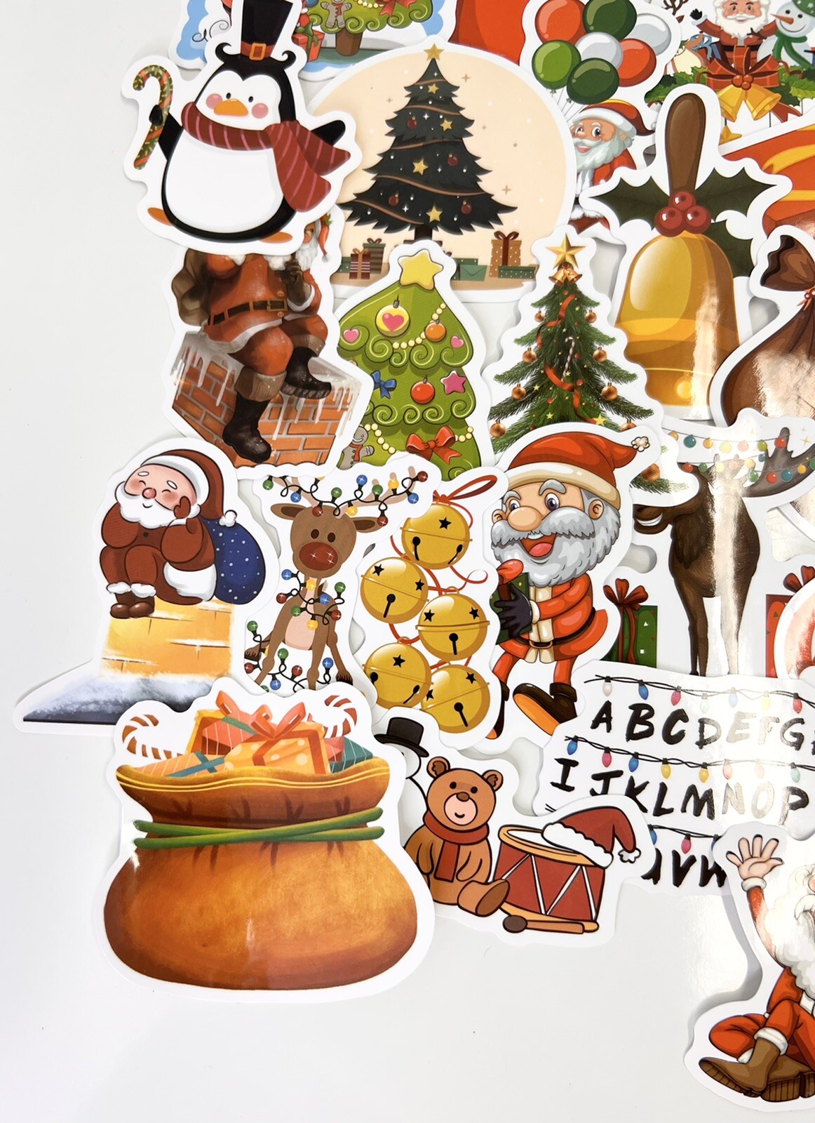 30 Random Holiday Christmas Vinyl Stickers Free Shipping